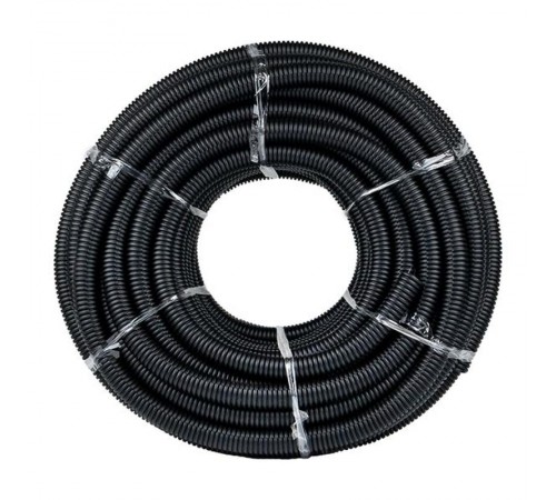 Труба гофр. ПНД Plast с зондом d32мм (25м.) черная EKF PROxima   tpnd-32-25m   EKF