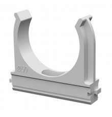 Крепеж-клипса для труб АБС-пластик д50 (10шт/уп)  PR.02650м  Промрукав