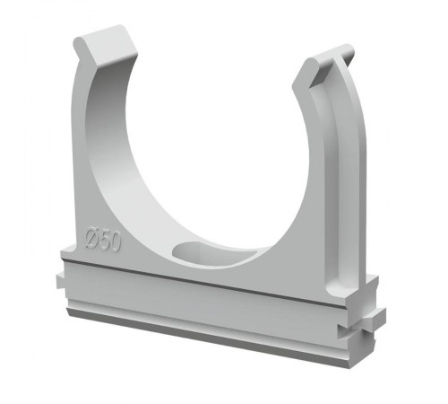 Крепеж-клипса для труб АБС-пластик д50 (10шт/уп)  PR.02650м  Промрукав