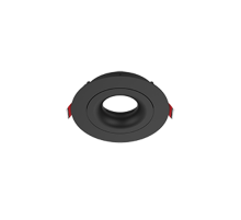 Рамка для модульного светильника FLEX 50 02 круглая встраиваемая 110х45мм RAL9005 черный муар поворотная  V1-R0-T0435-10003-2000000  VARTON