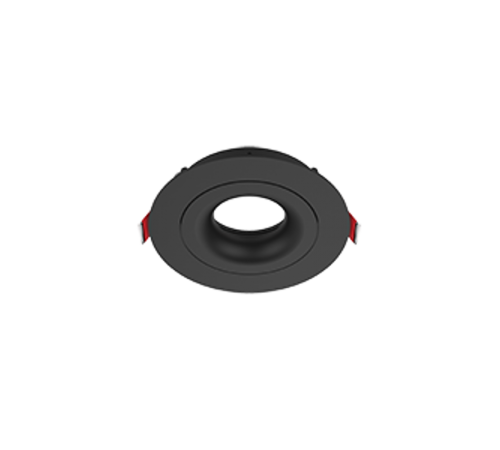 Рамка для модульного светильника FLEX 50 02 круглая встраиваемая 110х45мм RAL9005 черный муар поворотная  V1-R0-T0435-10003-2000000  VARTON