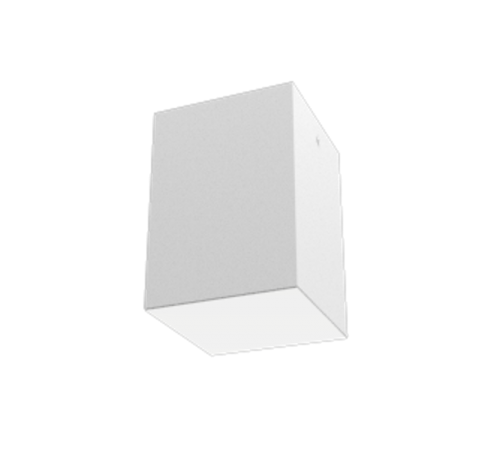 Светодиодный светильник DL-Box накладной 9 Вт 3000 К 120x120x170 мм RAL9003 белый муар с рассеивателем опал DALI  V1-R0-00818-20D01-2000930  VARTON