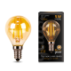 Лампа светодиодная   Filament Шар 5W 400lm 2700К Е14 golden LED 1/10/50  105801005  Gauss