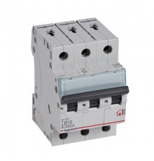 Выключатель автоматический трехполюсный TX3 6000 10А B 6кА  403998  Legrand