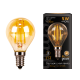 Лампа светодиодная   Filament Шар 5W 400lm 2700К Е14 golden LED 1/10/50  105801005  Gauss