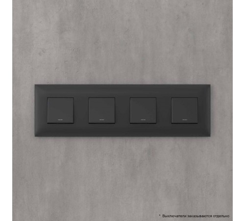 Рамка ARTLEBEDEV, "Avanti", "Черный матовый", 8 модулей  4412908  DKC