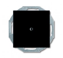 ABB Basic 55 Шато (чёрный) Заглушка с суппортом  1715-0-0315   2CKA001715A0315  ABB