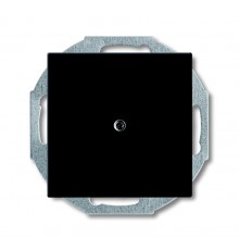 ABB Basic 55 Шато (чёрный) Заглушка с суппортом  1715-0-0315   2CKA001715A0315  ABB