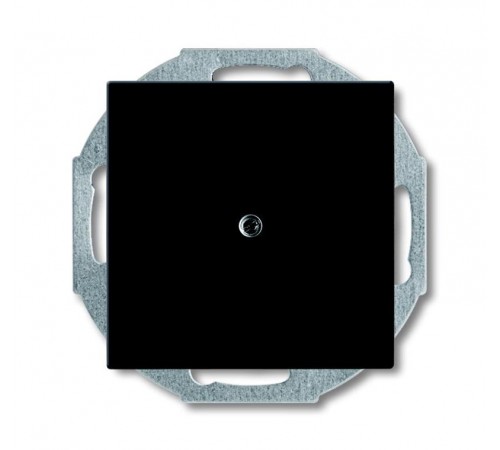 ABB Basic 55 Шато (чёрный) Заглушка с суппортом  1715-0-0315   2CKA001715A0315  ABB