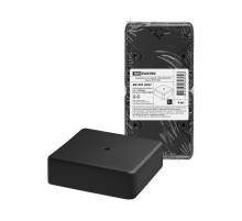 Коробка распаячная КР 100х100х29 ОП черная IP40  SQ1401-0257  TDM