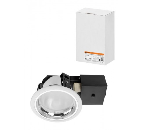 Светильник встраиваемый под лампу ЛВО 04 Downlight 2х20Вт КЛЛ Е27 IP20  SQ0342-0028  TDM