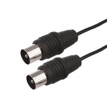 ВЧ кабель, ТВ гнездо - ТВ штекер, длина 25 метров, чeрный  17-5019  REXANT