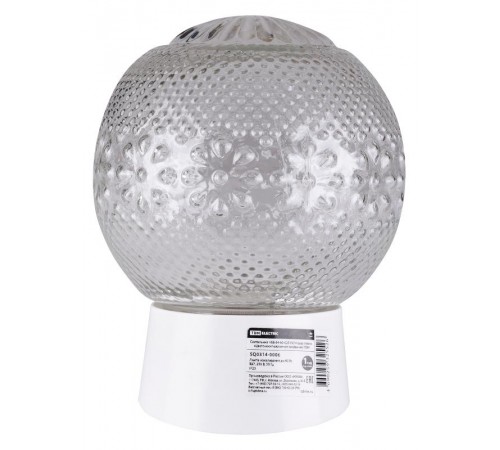 Светильник под лампу НББ 64-60-025 УХЛ4 60Вт E27 IP21 шар стекло "Цветочек"/наклонное основание  SQ0314-0006  TDM