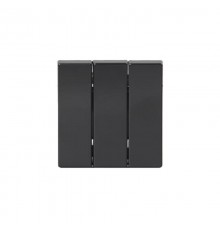 Клавиша для 3-клавишных выключателей/переключателей/кнопок, глухая, Impressivo, антрацит  1783-81   2TKA000514G1  ABB