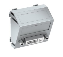 Мультимедийная рамка DVI Modul45 (серебристый) (MTS-DVI S AL1)  6104748  OBO Bettermann