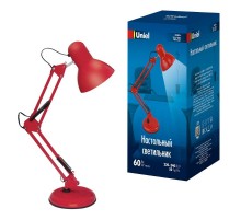 Светильник настольный TLI-221 RED E27 цоколь Е27 60W, Красный  UL-00002121  Uniel