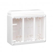 Simon Connect Блок настенный на 3 S-модуля Сима Классик, накладной монтаж, белый  SC300-9  Simon