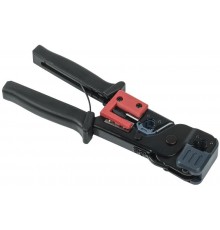 Инструмент обжим RJ-45/12/11 без храп. мех. чёрн-красн.  TM1-B10V  ITK 