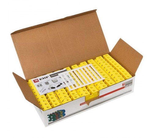 Колодка клеммная JXB-16/35 желтая EKF PROxima  plc-jxb-16/35y  EKF