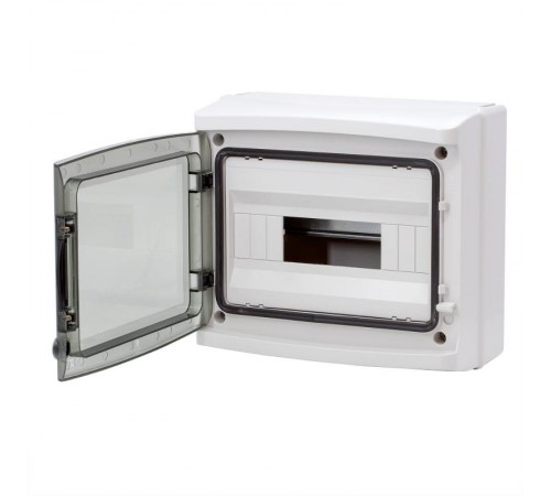 Щиток настенный с дверцей 12 мод.,IP65, серый, с клеммным блоком 63А  RB12W6TGD  DKC