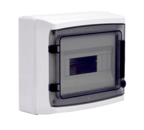 Щиток настенный с дверцей 12 мод.,IP65, серый, с клеммным блоком 63А  RB12W6TGD  DKC