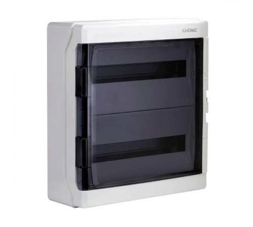Щиток настенный с дверцей 36 мод.,IP65, серый, с клеммным блоком 63А  RB36W6TGD  DKC