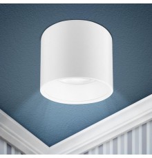 Светильник накладной подсветка OL8 GX53 WH под лампу Gx53, алюминий, цвет белый+хром (40/800)  Б0048535  ЭРА