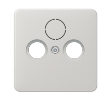 Крышка для SAT-TV-FM-розеток, фиксация винтом; термопласт; светло-серый; CD500  CD561SATLG  Jung