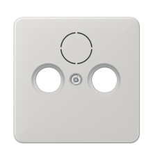 Крышка для SAT-TV-FM-розеток, фиксация винтом; термопласт; светло-серый; CD500  CD561SATLG  Jung