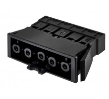 Simon Connect Коннектор гнездовой "мама", 5-ти проводный, СБСП, безвинтовое соединение, графит  CR5001-14  Simon