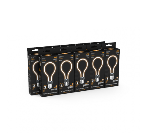 Лампа светодиодная LED Filament Bulbless A72 Milky E27 4W 330lm 2700K 72*160mm 1/10/100  1004802104  Gauss