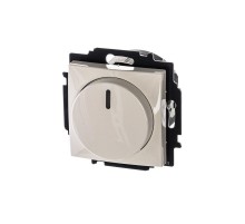 ABB Basic 55 Сл. кость Светорегулятор поворотно-нажимной 60-400 Вт для л/н  6515-0-0843   2CKA006515A0843  ABB