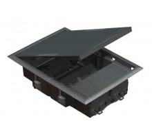 Simon Connect Люк в пол с горизонт.подключ.потребителей на 2 S-модуля, глубина 69мм, серый  SF200-1  Simon