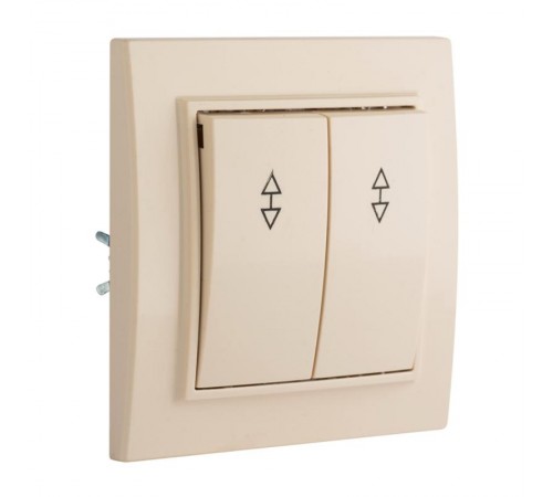 Выключатель 2-кл. СП проходной 10А бежевый Минск EKFERV10-026-20EKF