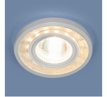 Светильник точечный встраиваемый 7020 MR16 WH/SL белый/серебро  a036740  Elektrostandard