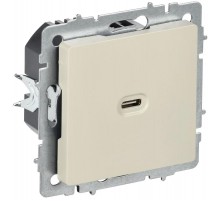 BRITE Роз. USB C 65Вт высокоскор. зар. РЮ12-1-БрКр беж.  BR-U13-065-K10  IEK