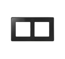 Simon 82 Рамка декоративная, 2 поста, Select, S82 Detail, графит-хром  8201620-241  Simon