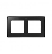 Simon 82 Рамка декоративная, 2 поста, Select, S82 Detail, графит-хром  8201620-241  Simon