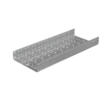 Лоток перф. 100х400х1,0 L6000 мм "Быстрый монтаж ПЛЮС" HD  LPplus100-400-1.0-6000 HD  КМ - профиль