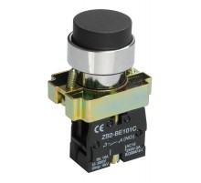 Кнопка управления LAY5-BL21 без подсветки черная 1з   BBT70-BL-K02  IEK