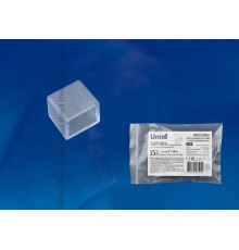 Заглушка для LED ленты 220В, 10x7мм, прозрачный, UCW-K10 CLEAR 025 POLYBAG 25 шт/упак  UL-00000870  Uniel