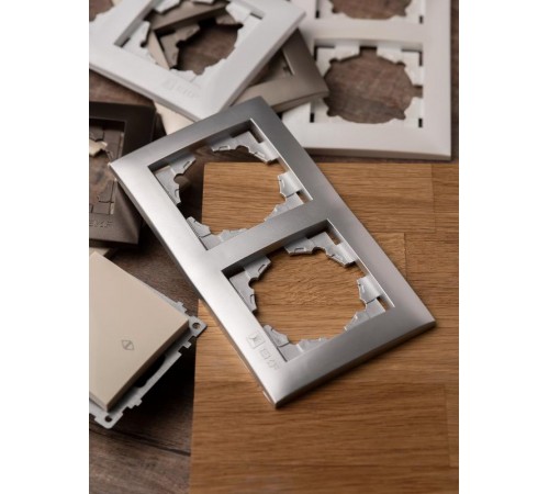 Валенсия Рамка 2-местная сталь EKF   EWM-G-302-30   EKF