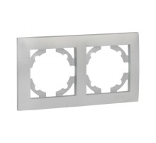 Валенсия Рамка 2-местная сталь EKF   EWM-G-302-30   EKF