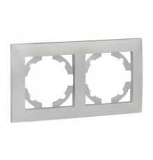 Валенсия Рамка 2-местная сталь EKF   EWM-G-302-30   EKF