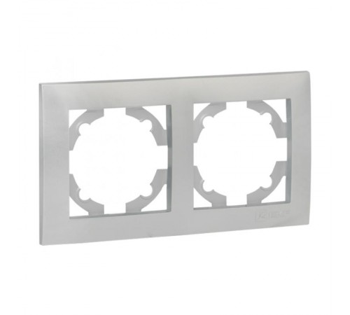 Валенсия Рамка 2-местная сталь EKF   EWM-G-302-30   EKF