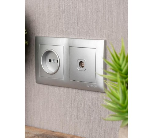 Валенсия Рамка 2-местная сталь EKF   EWM-G-302-30   EKF