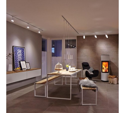 Светильник светодиодный трековый AL156 под лампу E14, черный  41052  Feron