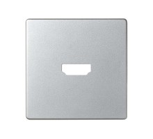 Simon 82 Накладка для коннектора HDMI v 1.4, "мама", S82, S82N, алюминий  8201094-033  Simon