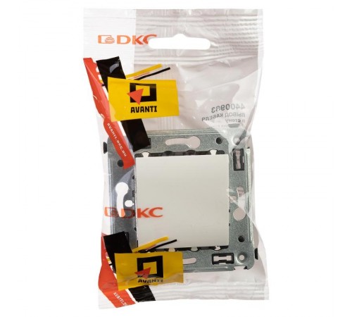 Вывод кабеля из стены "Avanti", "Белое облако"  4400983  DKC