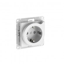 AtlasDesign Белый Розетка с заземлением со шторками с выталкивателем,16А,механизм, быстрозажимные клеммы  ATN000147S  SE